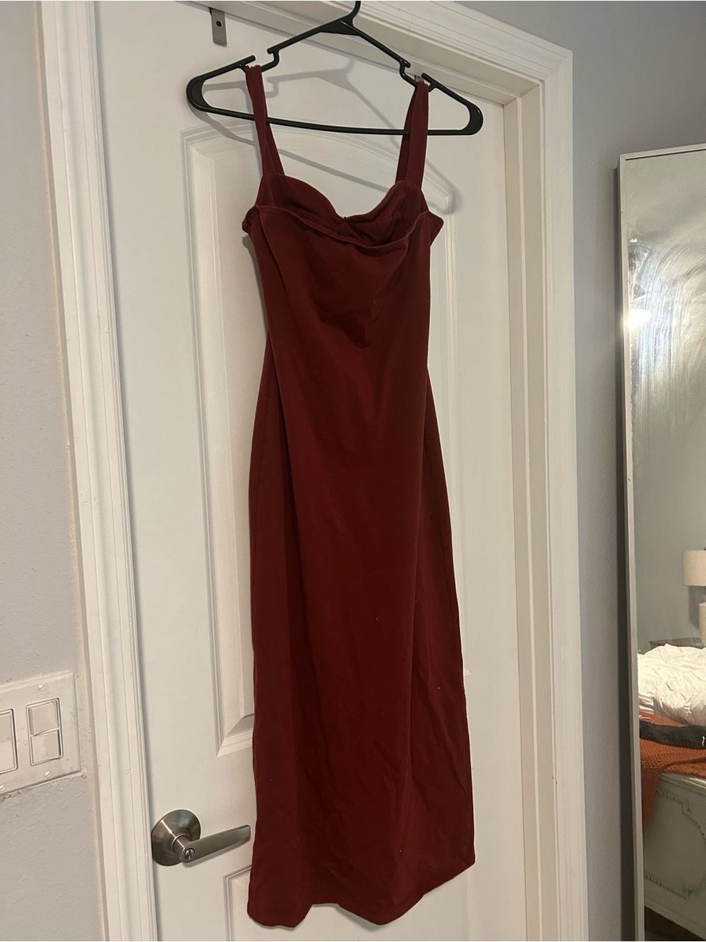 Reformation burgundy Sleeveless Midi Dress